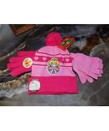 Nintendo Princess Peach Multi-Color 3 PC Beanie Hat, Flip-Top Glove, Glo... - $18.45 CAD