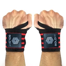2 X Wrist Supporter for Gym Wrist Band UNISEX with Thumb Loop Straps  PACK OF 2 - £35.47 GBP