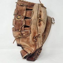 Vintage Wilson A9814 Baseball Glove Right Throw 13&quot; Force 5 Genuine Leat... - $34.64