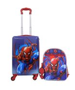Spiderman Luggage Set Multicolor 2-Piece Backpack Tag Spinner Wheels Har... - $139.42 CAD
