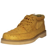 Mens Crocodile Ostrich Skin Shoes Buttercup Leather Casual Sneakers Size... - $232.49 CAD