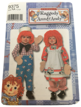 Simplicity Sewing Pattern 9375 Raggedy Ann and Andy Costumes for Toddlers 2T UC - £4.81 GBP