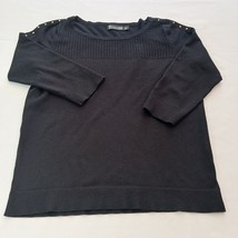 7th Avenue Design Studio New York &amp; Company Womens M Black 3/4 Sleeve Sw... - €10,07 EUR