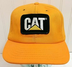 Vintage CAT Patch Snapback Hat Sherman St Louis Mktg Advertising Cap CAT... - $96.26