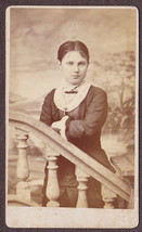 Beautiful Teenage Girl Carte de Visite (CDV) Photo - Bucksport, Maine - £10.08 GBP