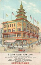 San Francisco~ Sing Fat Company-Oriental Bazaar-Chinatown-Advertis Postcard P... - £7.32 GBP
