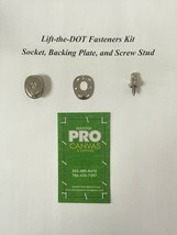 Lift The Dot Fasteners Kit S.S Socket, Backing Plate &amp; Screw Stud 3/8&quot; 1... - £80.10 GBP