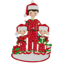 Polar X Dad and 2 Children Resin Christmas Ornament - New - $11.43