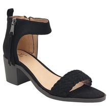 Journee Collection Women Block Heel Ankle Strap Sandal Hunter Size US 6.5M Black - £21.36 GBP