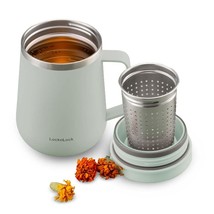 Metro Tea Mug Mint 13Oz/400Ml, Tea And Coffee Mug Cups With Tea Infuser Strainer - £33.99 GBP