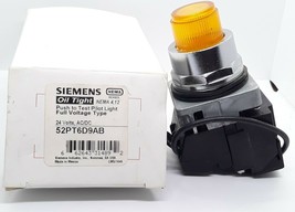 Siemens 52PT6D9AB Oil Tight Push To test Pilot Light Full Voltage Type 24v AC/DC - £39.95 GBP