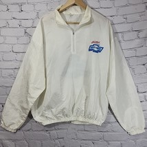 80s Chevy The Heartbeat of America Jacket Pullover Elastic Waist 1/4 Zip... - $39.59