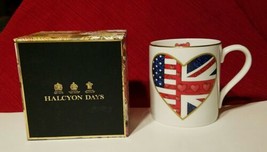 Halcyon Days &quot;A Very Heart&quot; Bone Porcelain Mug New In Decorative Box #04581 - £42.13 GBP