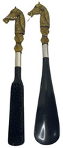 Vintage Shoe Horn and Brush Set Horse Head - £11.17 GBP