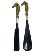 Vintage Shoe Horn and Brush Set Horse Head - $19.22 CAD