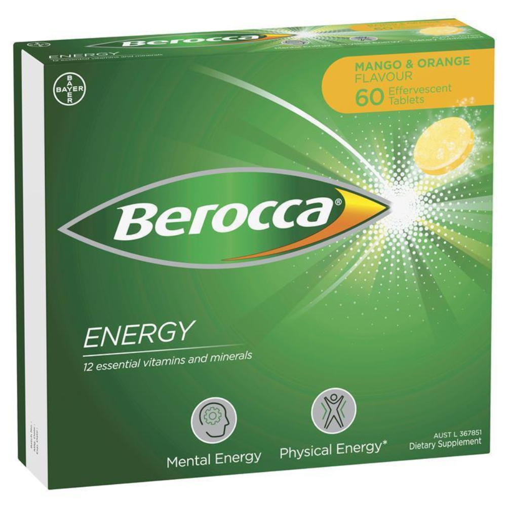 Energy Vitamin B & C Orange Flavour Effervescent Tablets 75 Value Pack
