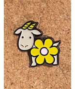 Beekman 1802 Bloom Goatie Goat/Flower 1&quot; Pin *NEW* DTC - $13.99