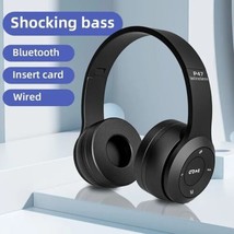 5.0 Headphones Headset Wireless Bluetooth Headphones Stereo Over-Ear - £10.26 GBP