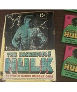 1979 Topps Incredible Hulk Wax Display Box w/21 Unopened Packs Trading C... - £303.51 GBP