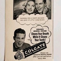 1947 Colgate Ribbon Cream Toothpaste Advertisement Dental Hygiene DWPP19 - $19.99