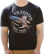 GALT Men&#39;s USA Freedom T Shirt (Black, Medium) - £15.17 GBP