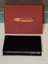 Bosca Black Leather Men’s Wallet New With Box Vtg Made In USA - £79.23 GBP