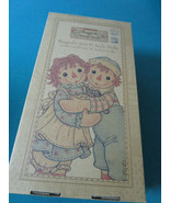 Raggedy Ann &amp; Andy  2 DOLLS NEW IN BOW COA BY JONI GRUELLE 2007 original - $123.75