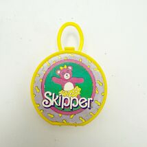 Vintage Barbie SKIPPER Yellow Round Tote Bag Suitcase - $12.00