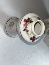 Vintage oil lamp Base only chimney Roses Gold - $12.99