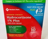 Member&#39;s Mark Hydrocortisone 1% Cream Plus 10 Moisturizers, 4 - 2 Oz Tub... - $10.79