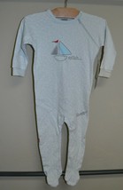 Kushies Baby Sailing Boat Organic Cotton Side Zipper Sleeper Footie 9M - $17.97