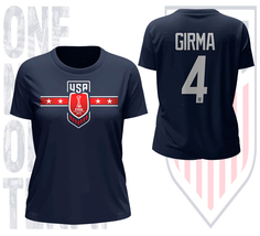 Naomi Girma US Soccer Team FIFA World Cup Women&#39;s Navy T-Shirt - $29.99+