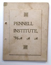 1896 Pennell Institute Graduation Exercises Program Gray, Maine Class of... - $50.00