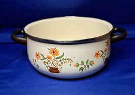 Vintage Countryside Porcelain-on-Steel Boiling Pot JMP Spain - £14.78 GBP