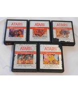 Lot of 5 Atari 2600 Game Cartridges: Ms. Pac-Man, Tennis, Football, Socc... - £24.65 GBP