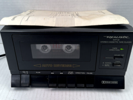 Vintage Realistic SCP-32 Stereo Cassette Player Tape Direction Dolby System NR - £38.88 GBP