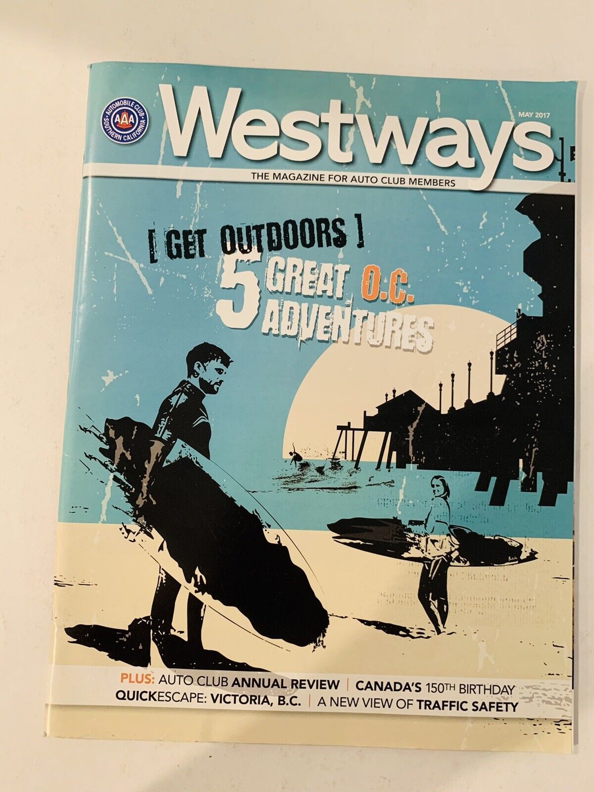 Primary image for AAA Westways May 2017 [Get Outdoors] 5 Great O.C. Adventures Magazine