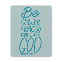  Psalm 46:10 I Am God Green Bible Verse Canvas Christian Wall Ar - £59.77 GBP+