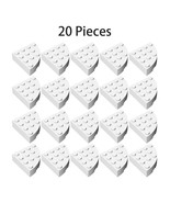 Part 2577 Brick 4x4 ¼ Circle Building Pieces Bulk Lot 20x White 100% Com... - £7.89 GBP