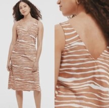 Women&#39;s Slip Dress - A New Day Brown Zebra Striped XS. NWT. Y - $13.85