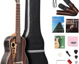 26 Inch All Blackwood Tenor Acoustic Electric Ukulele With Truss, And Sh... - $129.98