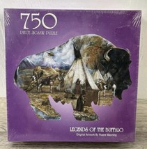 New Bits And Pieces Jigsaw Puzzle Legends Of The Buffalo 750 Piece Ruane... - $14.50