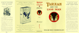 Burroughs, Edgar Rice. Tarzan And The Lion Man Facsimile Dust Jacket 1st Ed - £18.50 GBP