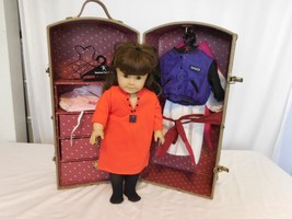 American Girl Pleasant Co Samantha Steamer Trunk hugh Doll Accessories Lot VTG - £174.62 GBP