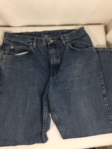 Wrangler Men Jeans Size 34x32 Light Wash Relaxed Fit Premium Quality Com... - $12.47