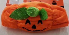 Fangtastic Soft Adjustable Halloween Pumpkin Pet Hat, Size M/L - £9.94 GBP