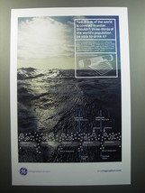 2007 GE General Electric Desalination Membrane Ad - Two-thirds of the world - $18.49