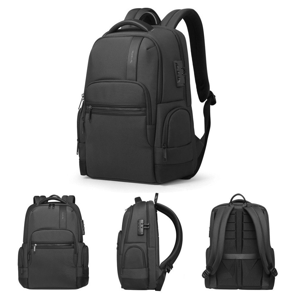 Hanke Anti-Theft Men Business Backpack With Password Lock Male Laptop ...