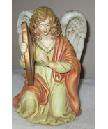 O&#39;WELL Porcelain Angel Figurine Hand Painted with Harp - $23.11 CAD