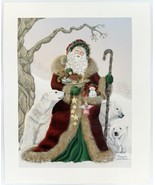 1995 Margaret Cobane Vintage Christmas Old World Santa Claus &amp; Polar Bea... - £11.77 GBP